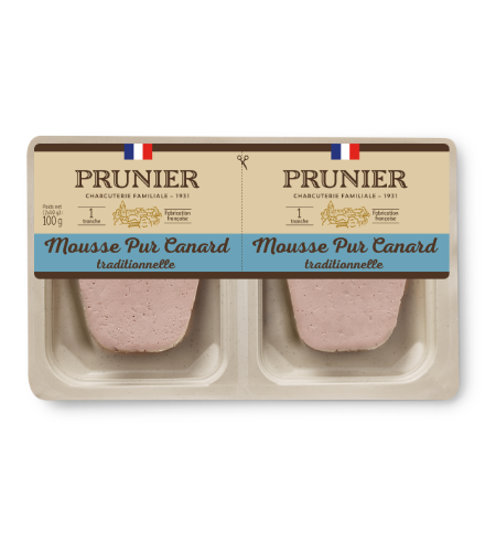 Mousse pur canard traditionnelle portionnée